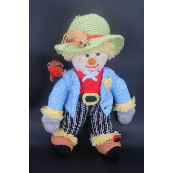 Jean Greenhowe's Scarecrow Family Mom Dad Kid Hand Knitted - Picture 14 of 16